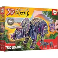 Educa Borras Triceratops 3d-puzzle Mehrfarbig Mehrfarbig One Size