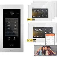 Balter EVO HD Touch 7 Silber/Weiß 3x7" +1x7" WiFi Video Türsprechanlage bis 1000 Familienhaus