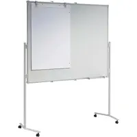 MAUL Moderationstafel Pro, B 1200 x H 1500 mm, Whiteboard/Whiteboard