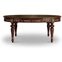 Casa Padrino Luxus Barock Esstisch Braun / Gold 160-210 cm - Barock Möbel - Italy