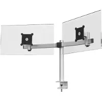 Durable Monitorarm , für 2 Displays 21-27", VESA, dreh-& neigbar, höhenverstellbar, mit Tischklemme