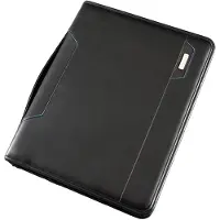 Alassio Orgamappe SALERNO, DIN A4, Nylon, mit DIN A4 Schreibblock, schwarz
