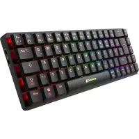 Sharkoon PureWriter W65, Verkabelt & Kabellos, RF Wireless, Mechanischer Switch, QWERTZ, RGB-LED, Schwarz