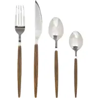 Secret De Gourmet Besteck-Set AMAZONIE, 24-teilig, mit Holzgriffen
