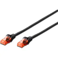Digitus CAT 6 U/UTP Patchkabel - LSZH, 10 m, Cat6, U/UTP (UTP), RJ-45, RJ-45, Schwarz
