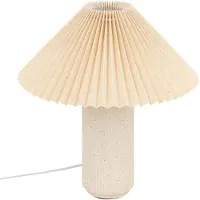 Atmosphera createur d'interieur - Tischlampe talya porzellan beige h38cm