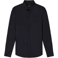 Armani Exchange für Herren. 8NZCBDZN10Z1200 Schwarzes Popeline-Hemd (XS), Lässig, Party, Baumwolle, Klassisch, Langarm