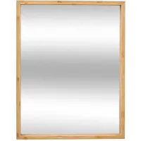 5five Simply Smart 5five Spiegel/Wandspiegel - 34 x 44 cm - mdf/Bambus/Glas - naturliche Ornamentleiste