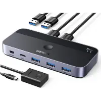 UGREEN USB 3.0 Sharing Switch 2 In 4 Out, USB Typ-A, USB Type-A/USB Type-C, 5 Gbit/s, 53 mm, 123 mm, 18 mm