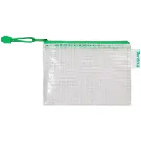 3L Reissverschlusstasche PVC grün A6 175x125mm VE=8 Stück