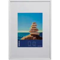 MAUL 1945405, Aluminium, Aluminium, Transparent, Einzelbilderrahmen, Tisch, Wand, 20 x 29 cm, Rechteckig