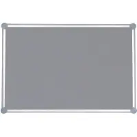 MAUL Pinnwandtafel 2000, Textil, grau, 900 x 1800 mm