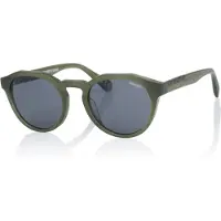 Superdry 5012 Unisex-Sonnenbrille Vollrand Panto Kunststoff-Gestell, grün