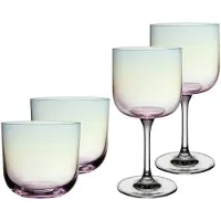 Like. by Villeroy & Boch Gläser-Set "Wein- und Wassergläser Like Glass 4er Set" Handwäsche wird empfohlen