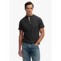 Superdry Classic Cotton Lin Grandad Kurzarm-t-shirt