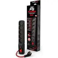 Acar F5 POWER Black 5 AC outlet(s)