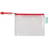 Tarifold Reissverschlusstasche PVC rot A6 175x125mm VE=8 Stück