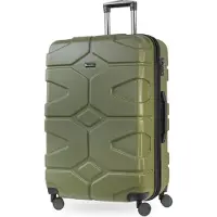 Hauptstadtkoffer - X-Kölln - Hartschalen-Koffer XL Koffer mit Erweiterung Trolley Rollkoffer, großer Reisekoffer, erweiterbar, TSA, 76 cm, 120 Liter,Olivgrün