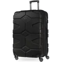 Hauptstadtkoffer - X-Kölln - Hartschalen-Koffer XL Koffer mit Erweiterung Trolley Rollkoffer, großer Reisekoffer, erweiterbar, TSA, 76 cm, 120 Liter,Schwarz