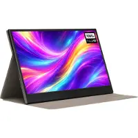 Denver tragbarer Monitor – Full HD – 15,6" – tragbarer Monitor – Ledertasche – HDMI – USB-C – PMO15604
