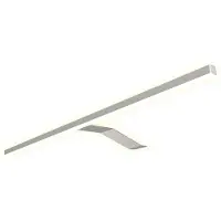Kalb Material für Möbel kalb | LED Aufbauleuchte Edelstahl warm tral für Schranklicht Beleuchtung 1er Set warmweiß silbergrau