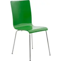 Lomadox Besucherstuhl Pepe mit ergonomisch geformten Holzsitz und Metallgestell lila