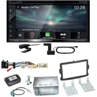 Kenwood DNX-5190DABS Navi Android Auto CD Einbauset für Dacia Duster Lodgy Logan