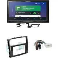 Pioneer AVH-Z9200DAB CarPlay USB MP3 CD Einbauset für Mitsubishi Pajero ab 2015