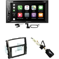 Pioneer AVH-Z3200DAB CarPlay USB MP3 CD Einbauset für Mitsubishi Pajero ab 2015