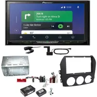 Pioneer AVH-Z9200DAB Android Auto Carplay USB Einbauset für Mazda MX-5 NC FL