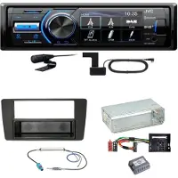 JVC KD-X561DBT Digitalradio Bluetooth USB Einbauset für Skoda Octavia 2 Yeti 5L