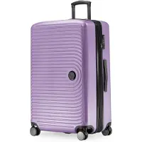 Hauptstadtkoffer Mitte - Großer Koffer mit 4 Doppel-Rollen XL Reisekoffer mit Erweiterung, stabiler Trolley Hartschalenkoffer TSA, 130 L,Flieder