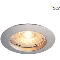 SLV 1000717 PIKA QPAR51 Deckeneinbauleuchte starr silbergrau max. 50W