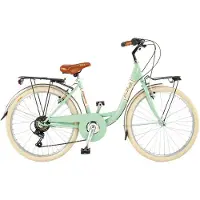 Via Veneto Mädchen- und Jugendfahrrad Giuly Lady 24" 6V Größe 38 Grün Giulietta
