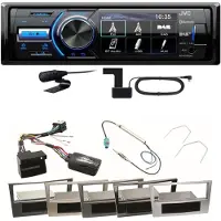JVC KD-X561DBT Dgitalradio Bluetooth USB Einbauset für Astra H Corsa D Zafira B
