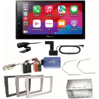 Pioneer SPH-DA77DAB CarPlay Einbauset für Opel Omega B Meriva A Agila Vivaro