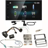 Kenwood DMX-125DAB Bluetooth MP3 Einbauset für Ford Focus Mondeo S-Max Galaxy