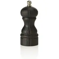 WAS Germany Pfeffermühle Timber Kohlenstoffstahl Mahlwerk, Höhe 14 cm, Holz