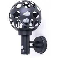 Globo RGB LED Wandleuchte, Edelstahl, anthrazit, Bewegungsmelder, H 31,7 cm
