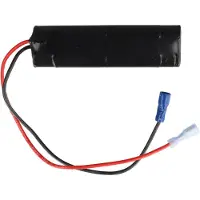 AccuCell Notleuchtenakku NiMH 4,8V 1800mAh L2x2 Mignon AA mit Kabel und Faston-Buchsen -4,8mm / +6,3mm ersetzt 4,8 V Akku
