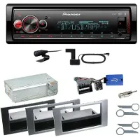 Pioneer MVH-S520DAB USB Digitalradio Einbauset für Ford Kuga Fusion Galaxy S-Max