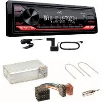 JVC KD-X272DBT Digitalradio USB MP3 FLAC Einbauset für Citroen Berlingo bis 2007
