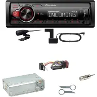 Pioneer MVH-330DAB Bluetooth Digitalradio Einbauset für Mercedes E-Klasse W124