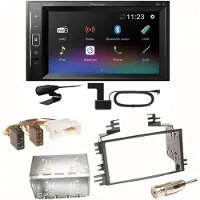 Pioneer DMH-A240DAB Digitalradio Bluetooth Einbauset für Kia Sportage JE Rio JB