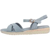 LadyPepp Sandalen in Übergrößen Blau 2TT1061001 Jeans Blue Polyurethangroße Damenschuhe