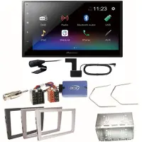 Pioneer DMH-A340DAB Digitalradio Einbauset für Opel Omega B Meriva A Agila Vivaro