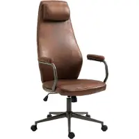 CLP Bürostuhl Pocatello Kunstleder höhenverstellbar Industrial Loft Antik Stil cognac