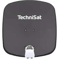 Technisat DIGIDISH 45 | Sat-Schüssel mit Twin-LNB & Wandhalterung, 2 TN
