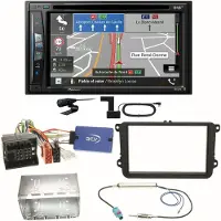Pioneer AVIC-Z730DAB Bluetooth Digitalradio Einbauset für Beetle Jetta Sharan T5