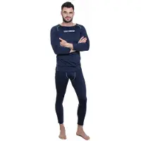 Kirkjubøur XL KJ-22|"Hafjall" Herren Thermounterwäsche Set 2-tlg. blau